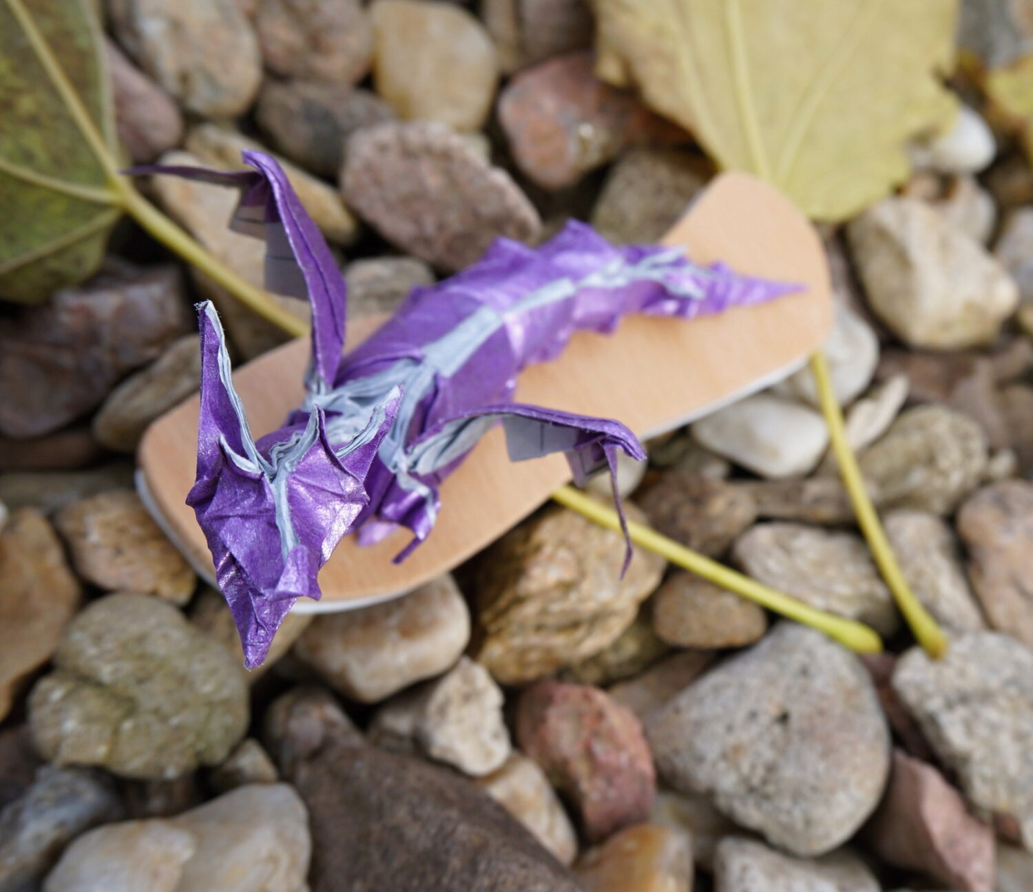 Origami drak Fialka