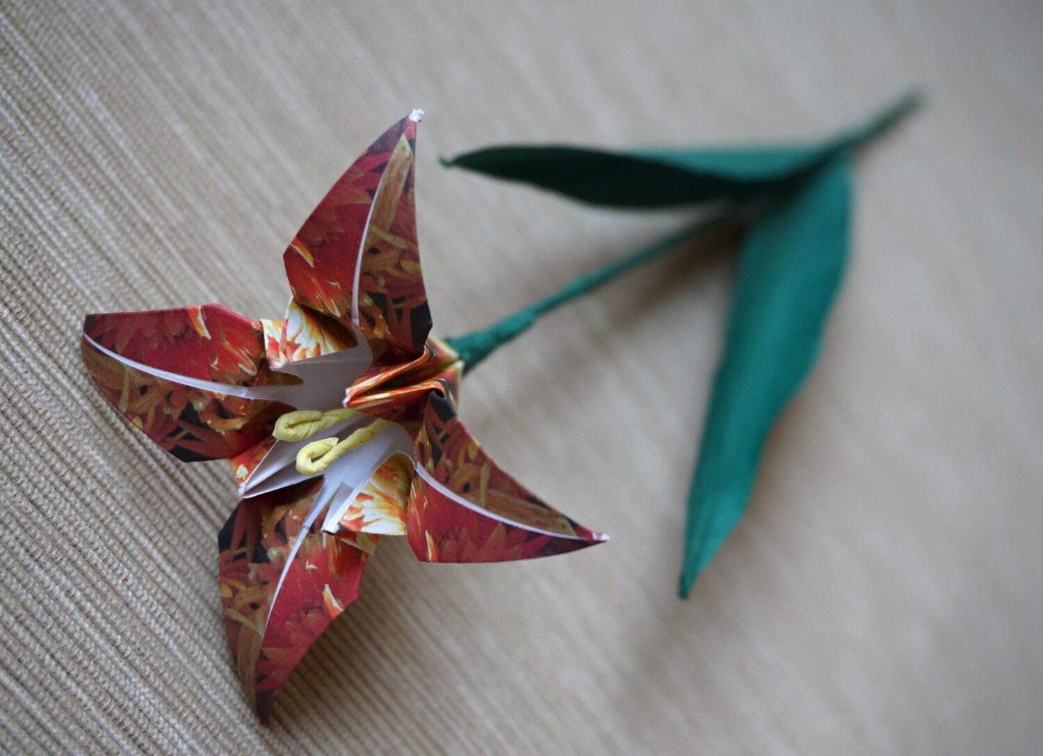 Origami lilie #1