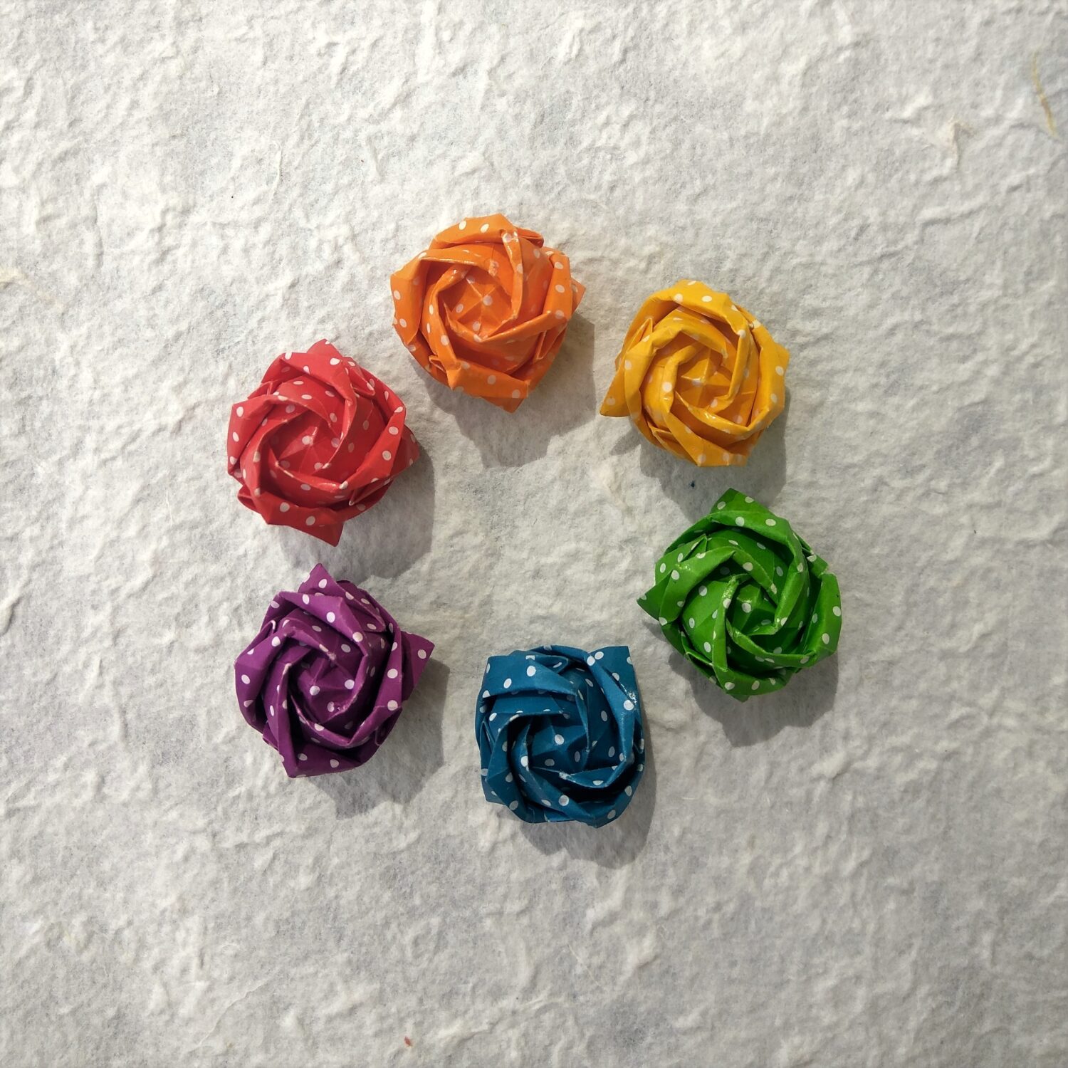 Origami magnety Kawasaki rose